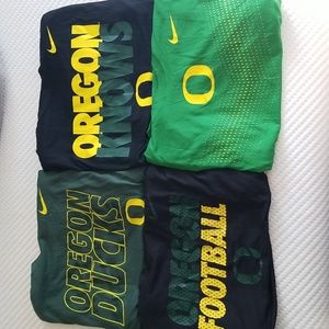Four Nike Dri-FIT Oregon Ducks Long Sleeve Shirts
